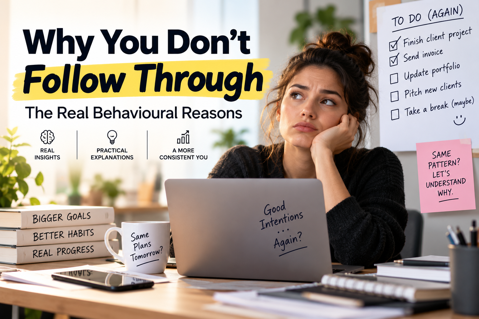 Why you don't follow through and the behavioural reasons behind inconsistent action