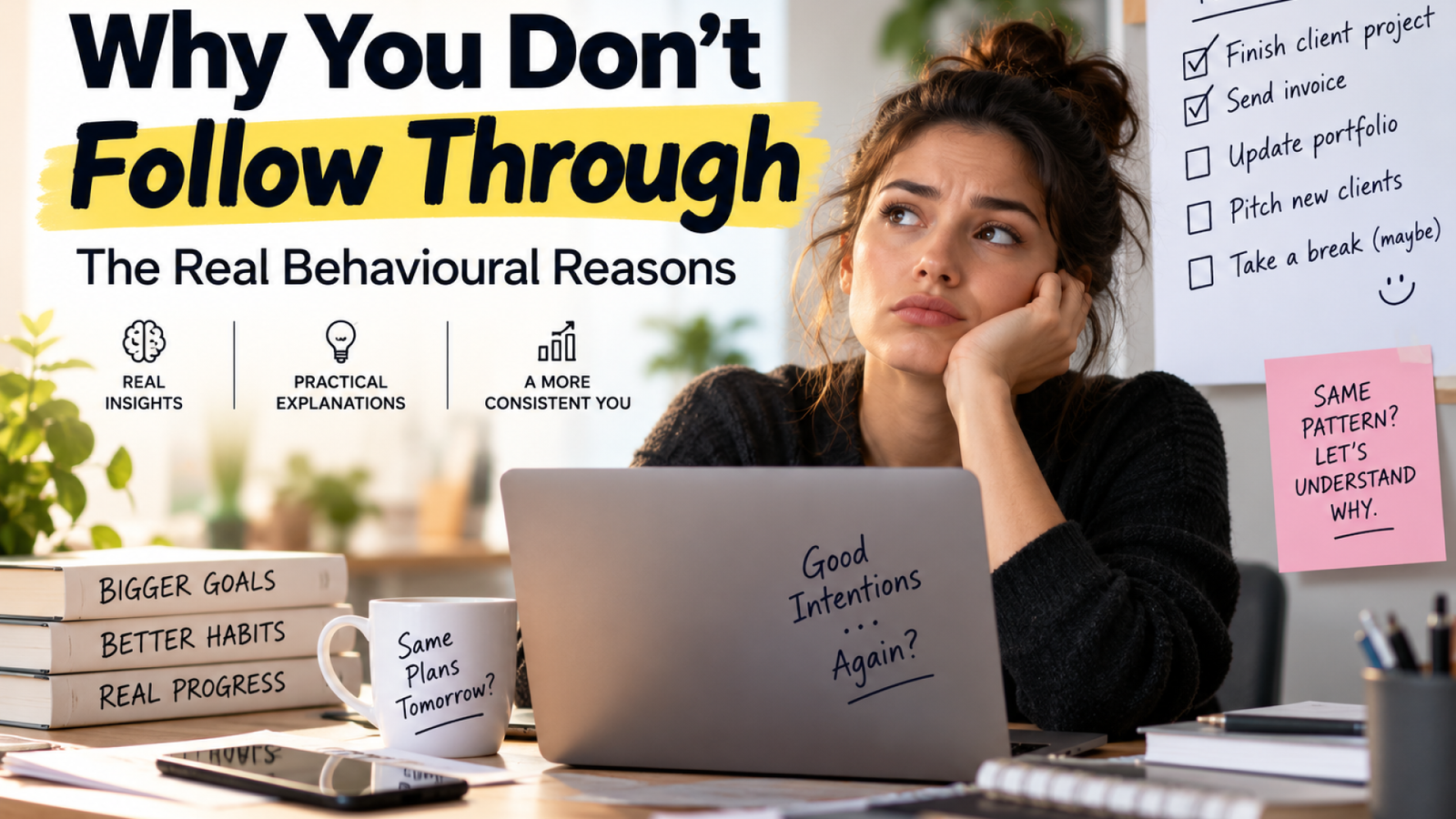 Why you don't follow through and the behavioural reasons behind inconsistent action